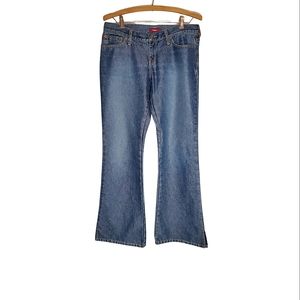 Skater Flavor Metallic Accent Y2K Hollister Bootcut Jeans with Accented Pockets